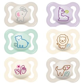   Mam Játszócumi Mini Air, megújult! szilikon lapított (méret: 0) 0+ hó