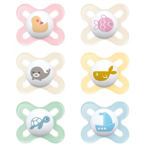 Mam Játszócumi Original Start, megújult szilikon lapított (méret: 1) 0 - 2 hó