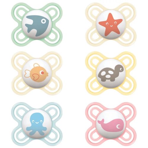 Mam Játszócumi Perfect Start, megújult! szilikon lapított (méret: 1) 0 - 2 hó