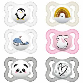   Mam Játszócumi Supreme, dupla szilikon lapított (méret: 1) 0+ hó (2 db/cs)