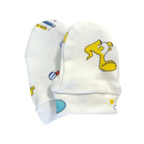 BabyBruin Karmolás elleni kesztyű Mintás