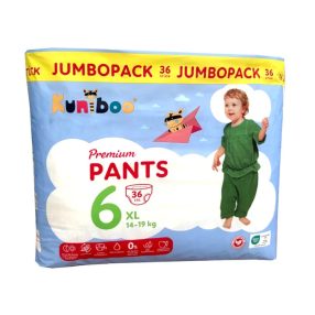   Kuniboo bugyipelenka Premium Pants, körbe gumis (6-os) 14 - 19 kg (36 db/cs)