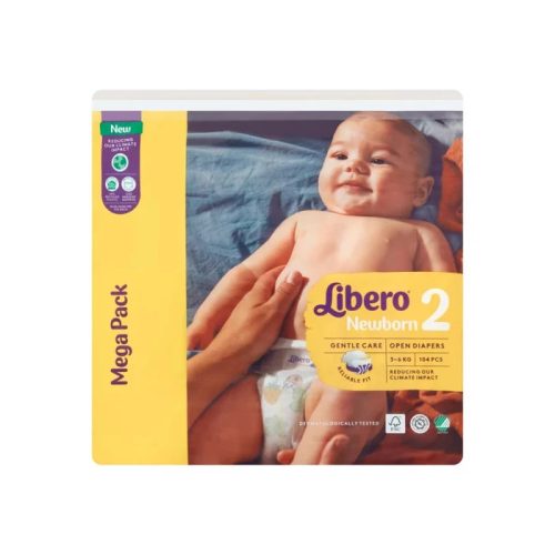 Libero Comfort pelenka MegaPack (2-es) 3 - 6 kg (104 db/cs)