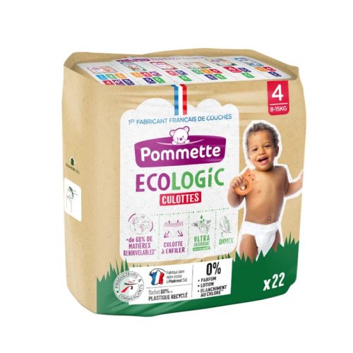 Pommette bugyipelenka Ecologic (4-es) 8 - 15 kg (22 db/cs)