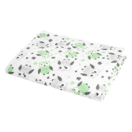 Akuku Pelenkázó lap Puha, vízálló, szürke-zöld baglyok 50 * 70 cm