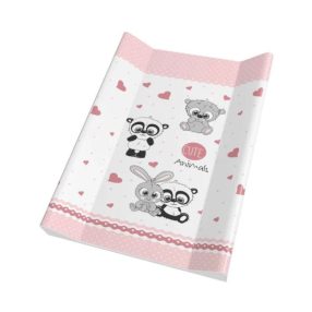   Pihetex Pelenkázó lap Puha, ékes, Cuki állatkák, rózsaszín 50 * 70 cm