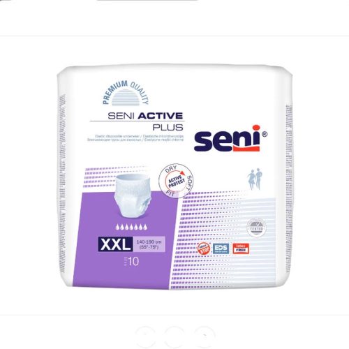 Seni Active Plus Felnőtt bugyipelenka (méret: XXL) 140 - 190 cm (10 db/cs)
