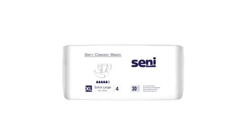 Seni Classic Basic Felnőttpelenka (méret: XL) Légáteresztő 130 - 170 cm (30 db/cs)
