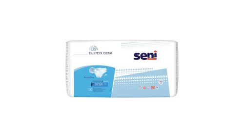 Seni Super Felnőttpelenka (méret: L) Légáteresztő 100 - 150 cm (30 db/cs)