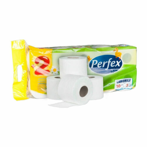 Perfex WC papír Kamillás 120 lapos (10 db/cs)