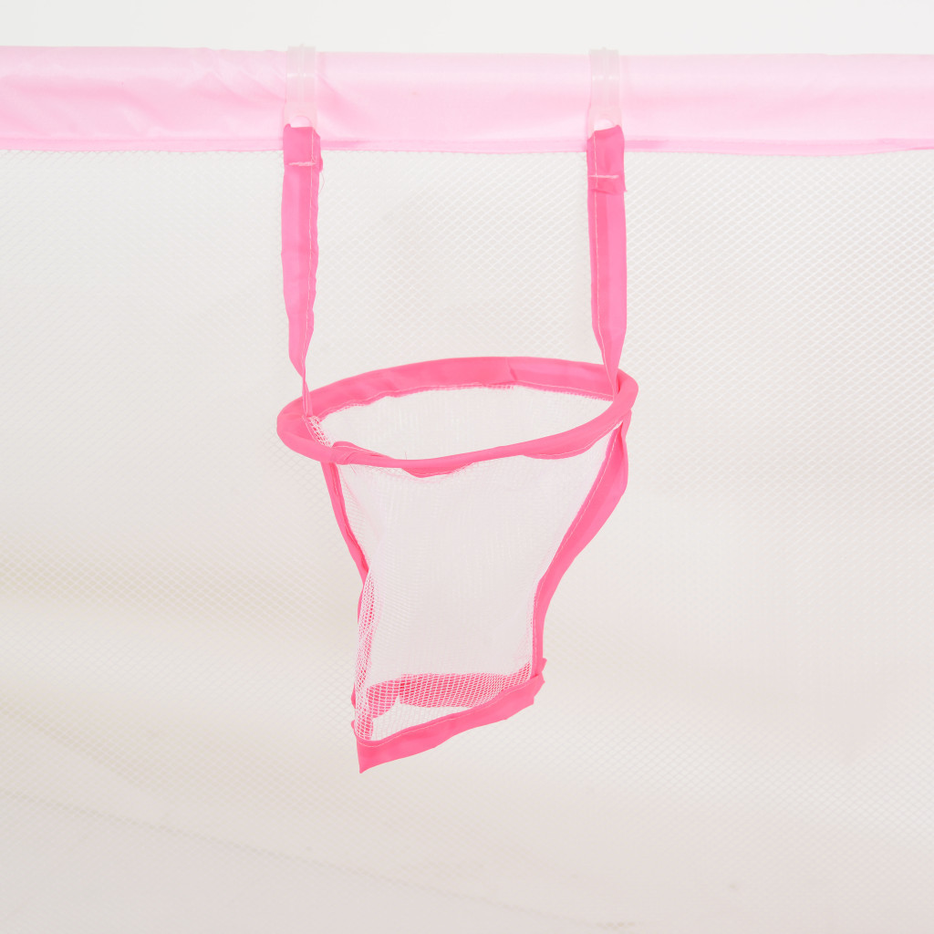 Moni Toys Labdamedence 50db színes labdával 146x65,5cm - Rózsaszín - Nyuszi