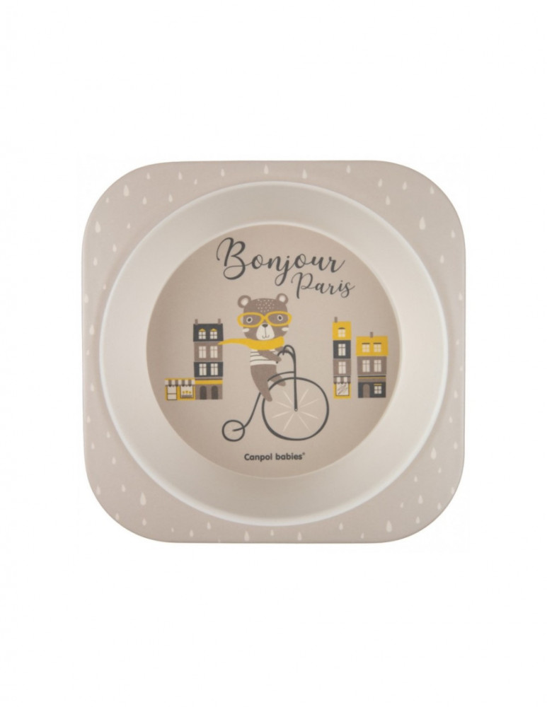 Canpol Babies Bonjour Paris 5 részes étkészlet (12h+) - Bézs
