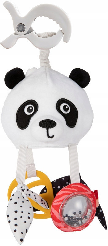 Canpol Szenzorikus felakasztható plüss játék csipesszel - Panda