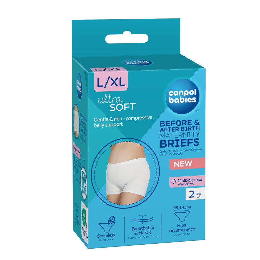 Canpol Babies Szülés előtti és utáni 2in1 kismama bugyi - L/XL méret (2 db) Canpol Babies Szülés előtti és utáni 2in1 kismama bugyi - L/XL méret (2 db)